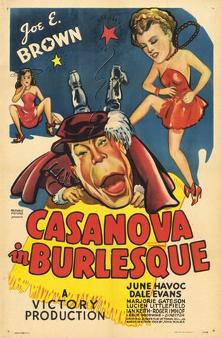 Casanova in Burlesque Movie Poster Print