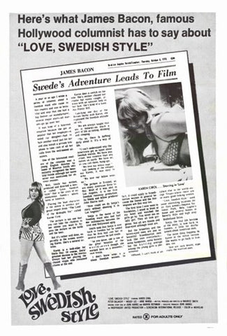 Love Swedish Style Movie Poster Print