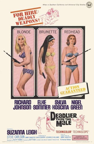 Deadlier Than the Male Movie Poster Print