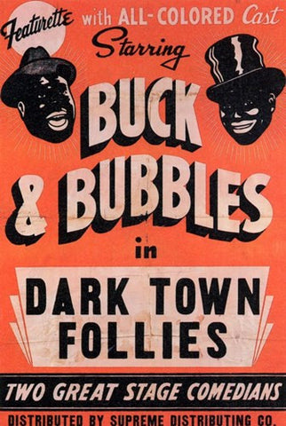 Dark Town Follies Movie Poster Print