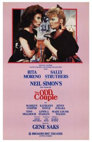 Odd Couple  the (Broadway Play) Movie Poster Print