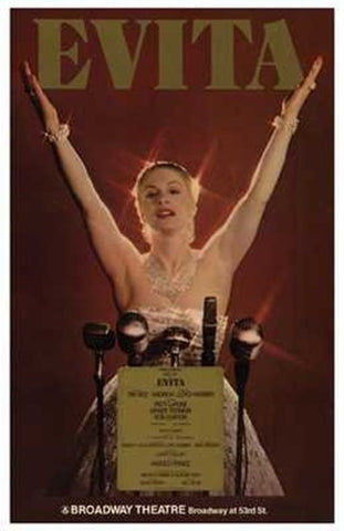 Evita (Broadway Musical) Movie Poster Print