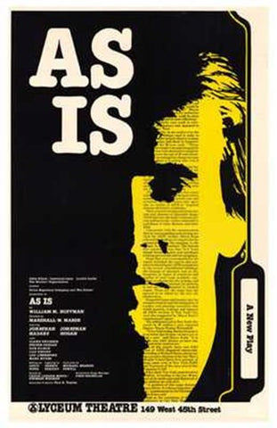 as is (Broadway Play) Movie Poster Print