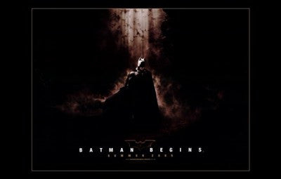 Batman Begins Movie Poster Print