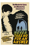 Never Take No for an Answer Movie Poster Print
