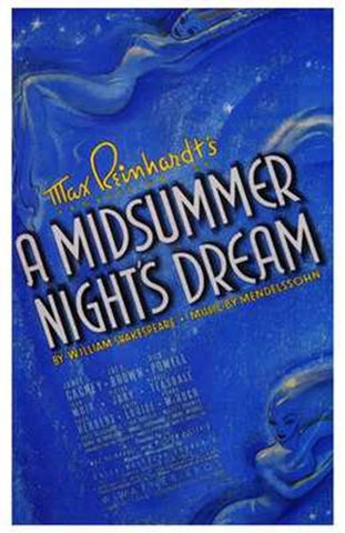 Midsummer Night's Dream  a Movie Poster Print