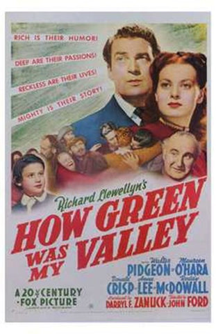 How Green Was My Valley Movie Poster Print