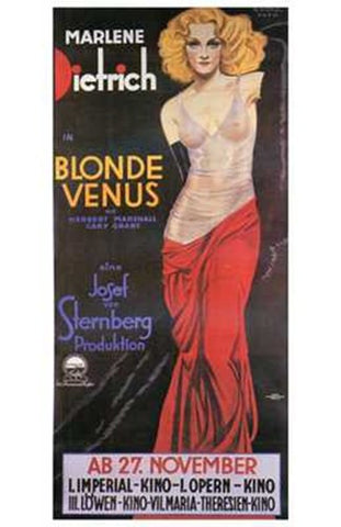 Blonde Venus Movie Poster Print