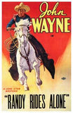 Randy Rides Alone Movie Poster Print