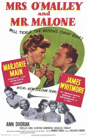 Mrs. O'Malley and Mr. Malone Movie Poster Print