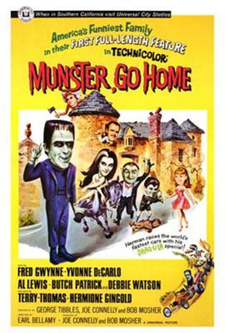 Munster Go Home Movie Poster Print