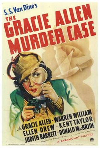 Gracie Allen Murder Case Movie Poster Print
