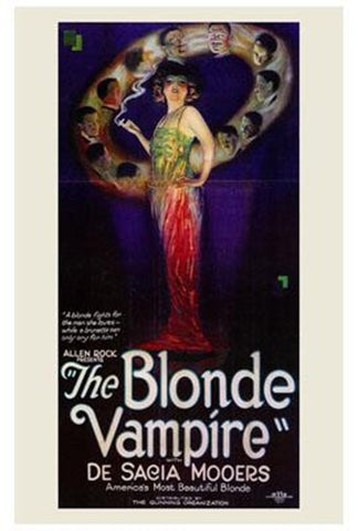 The Blonde Vampire Movie Poster Print