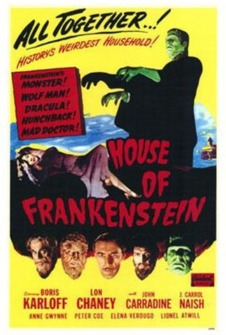 House Of Frankenstein Movie Poster Print