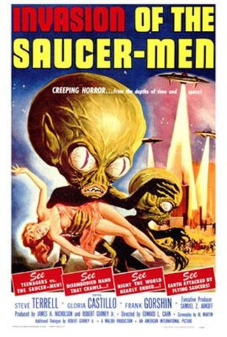 Invasion Of The Saucer Men Movie Poster Print