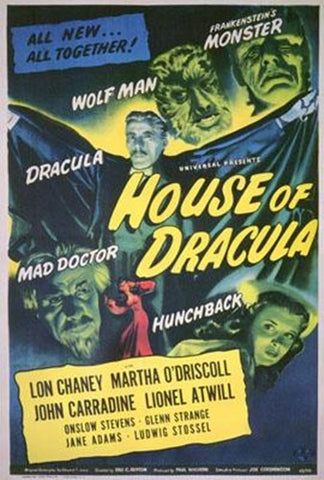 House Of Dracula Movie Poster Print