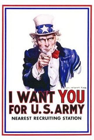 I Want You For Us Army Movie Poster Print