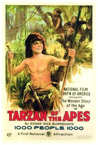 Tarzan Of The Apes Movie Poster Print