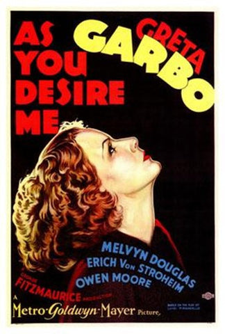 As You Desire Me Movie Poster Print
