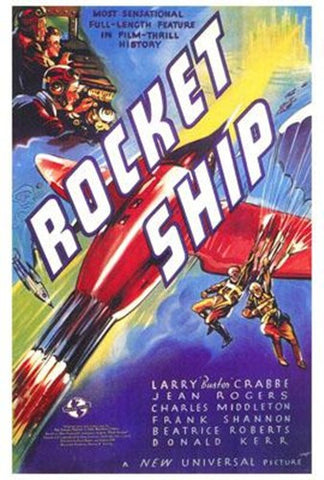 Rocket Ship Movie Poster Print