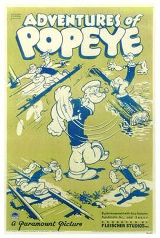 Adventures Of Popeye Movie Poster Print
