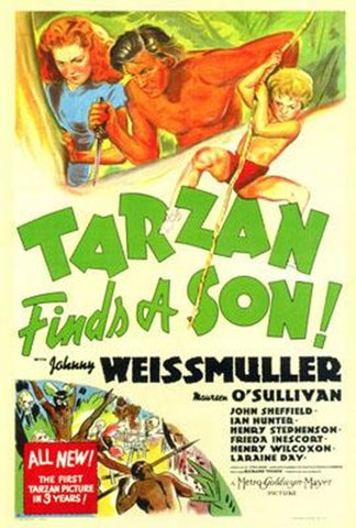 Tarzan Finds A Son Movie Poster Print