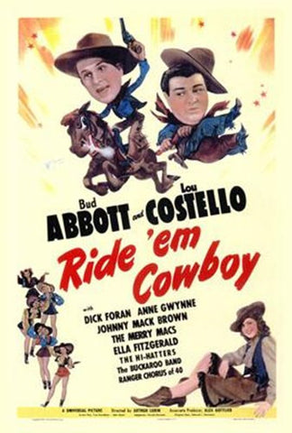 Ride 'Em Cowboy Movie Poster Print
