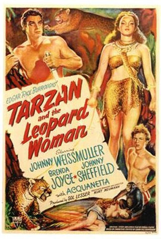 Tarzan And The Leopard Woman Movie Poster Print