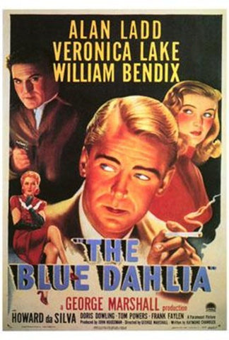 The Blue Dahlia Movie Poster Print