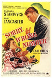 Sorry  Wrong Number Movie Poster Print