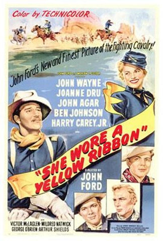 She Wore A Yellow Ribbon Movie Poster Print