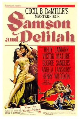Samson Delilah Movie Poster Print