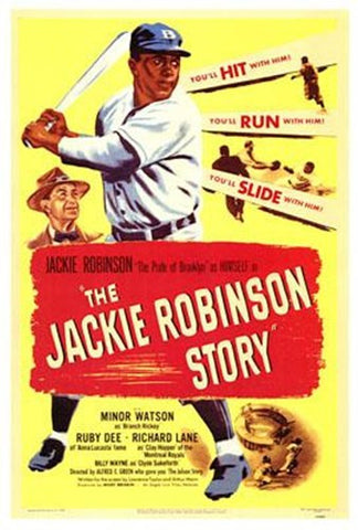 The Jackie Robinson Story Movie Poster Print