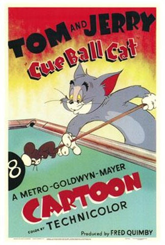 Cue Ball Cat Movie Poster Print