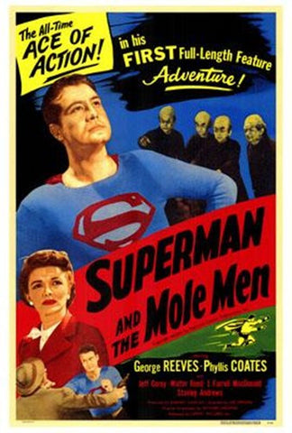 Superman And The Mole Men Movie Poster Print