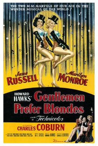 Gentlemen Prefer Blondes Movie Poster Print