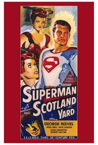 Superman In Scotland Yard Movie Poster Print