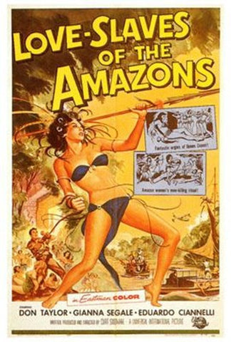Love Slaves Of The Amazons Movie Poster Print