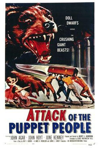 Attack Of The Puppet People Movie Poster Print