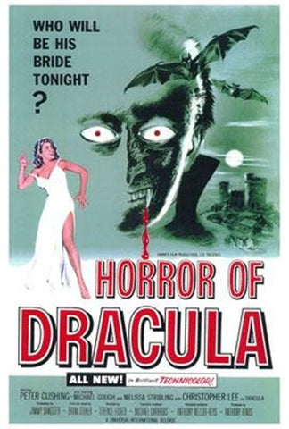 Horror Of Dracula Movie Poster Print