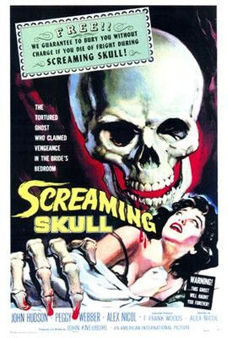 Screaming Skull Movie Poster Print