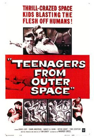 Teenagers From Outer Space Movie Poster Print
