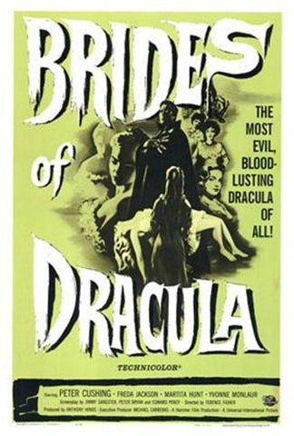 Brides Of Dracula Movie Poster Print