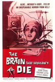 The Brain That Wouldn't Die Movie Poster Print