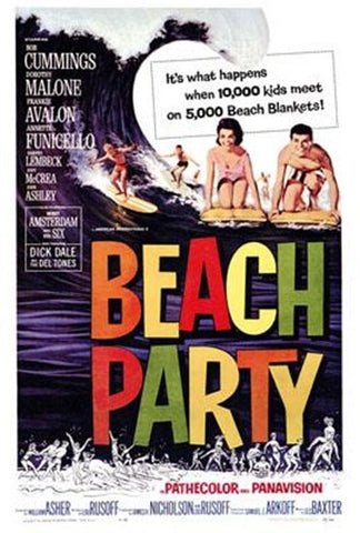 Beach Party Movie Poster Print