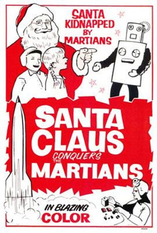 Santa Claus Conquers Martians Movie Poster Print