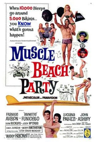 Muscle Beach Party Movie Poster Print