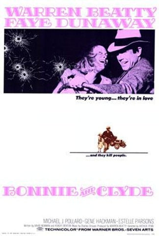 Bonnie And Clyde Movie Poster Print