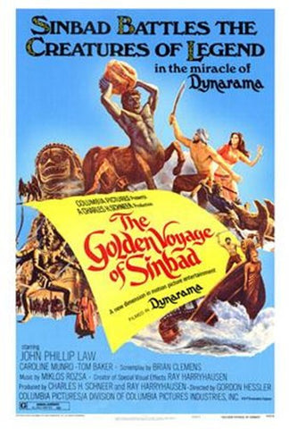 Golden Voyage Of Sinbad Movie Poster Print