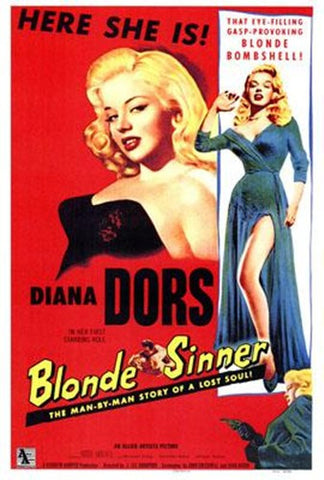 Blonde Sinner Movie Poster Print